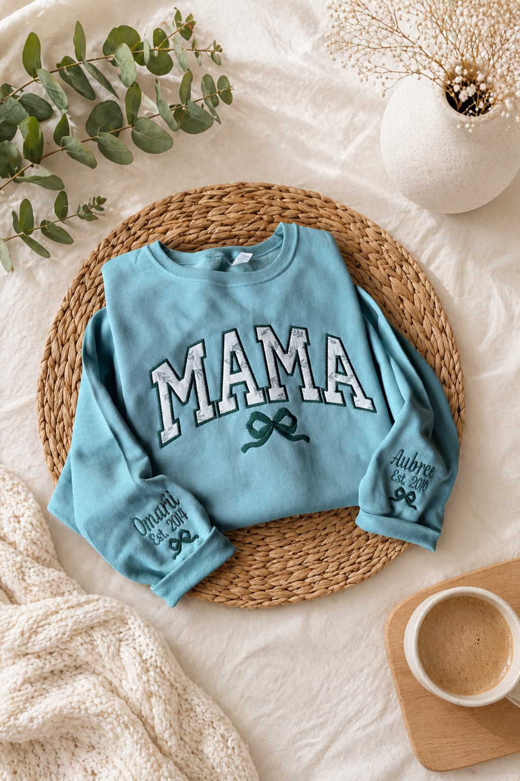 Mama Embroidered Sweatshirt – Personalized