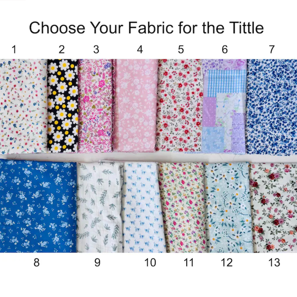 Fabric chart for selecting the MRS appliqué letter pattern
