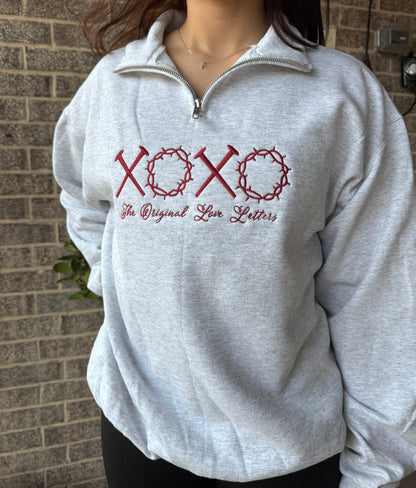XOXO The Original Love Letters embroidered sweatshirt Christian apparel