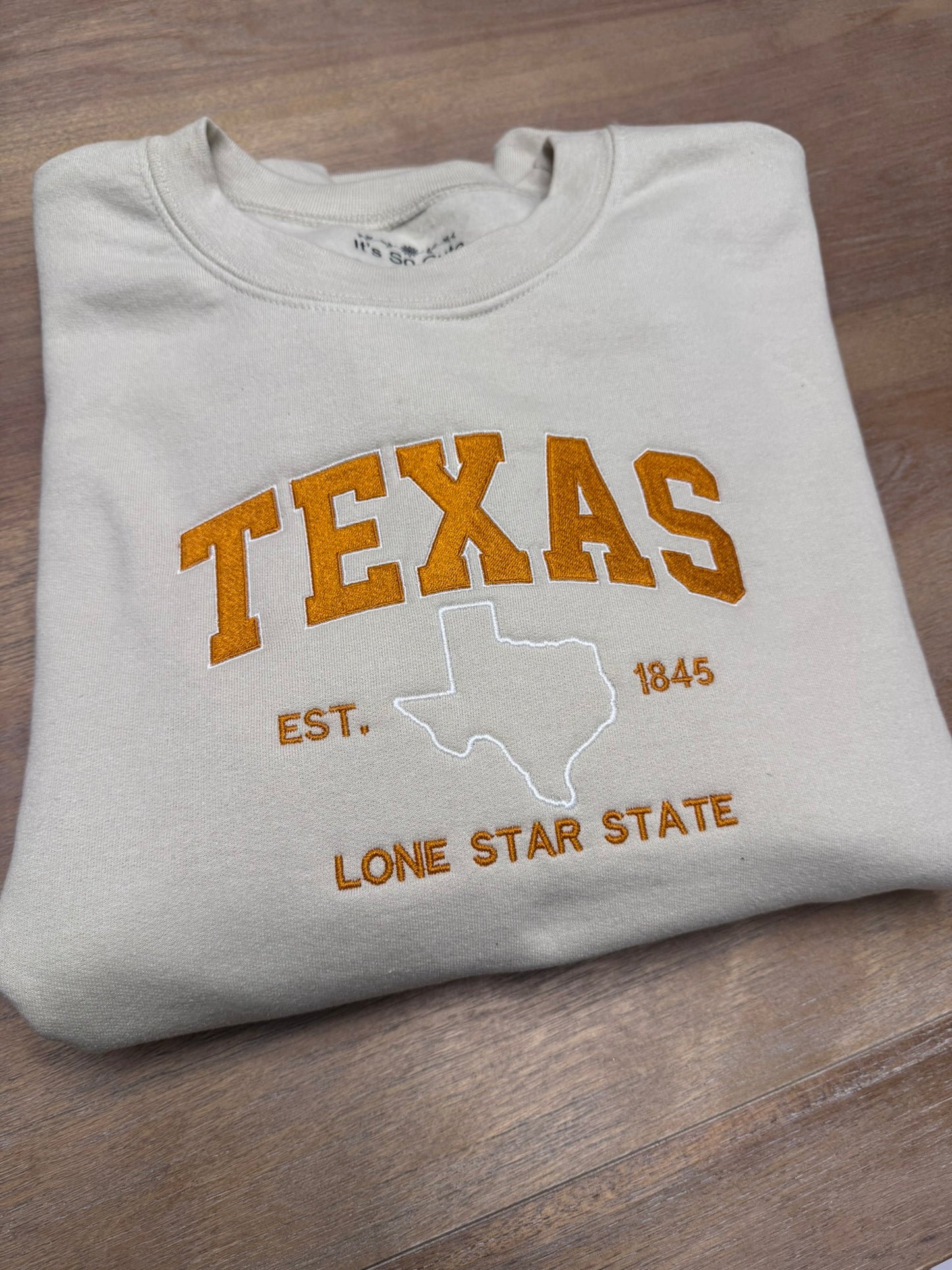 Sudadera bordada USA Est. 1776 | Cuello redondo patriótico con apliques florales | 4 de Julio