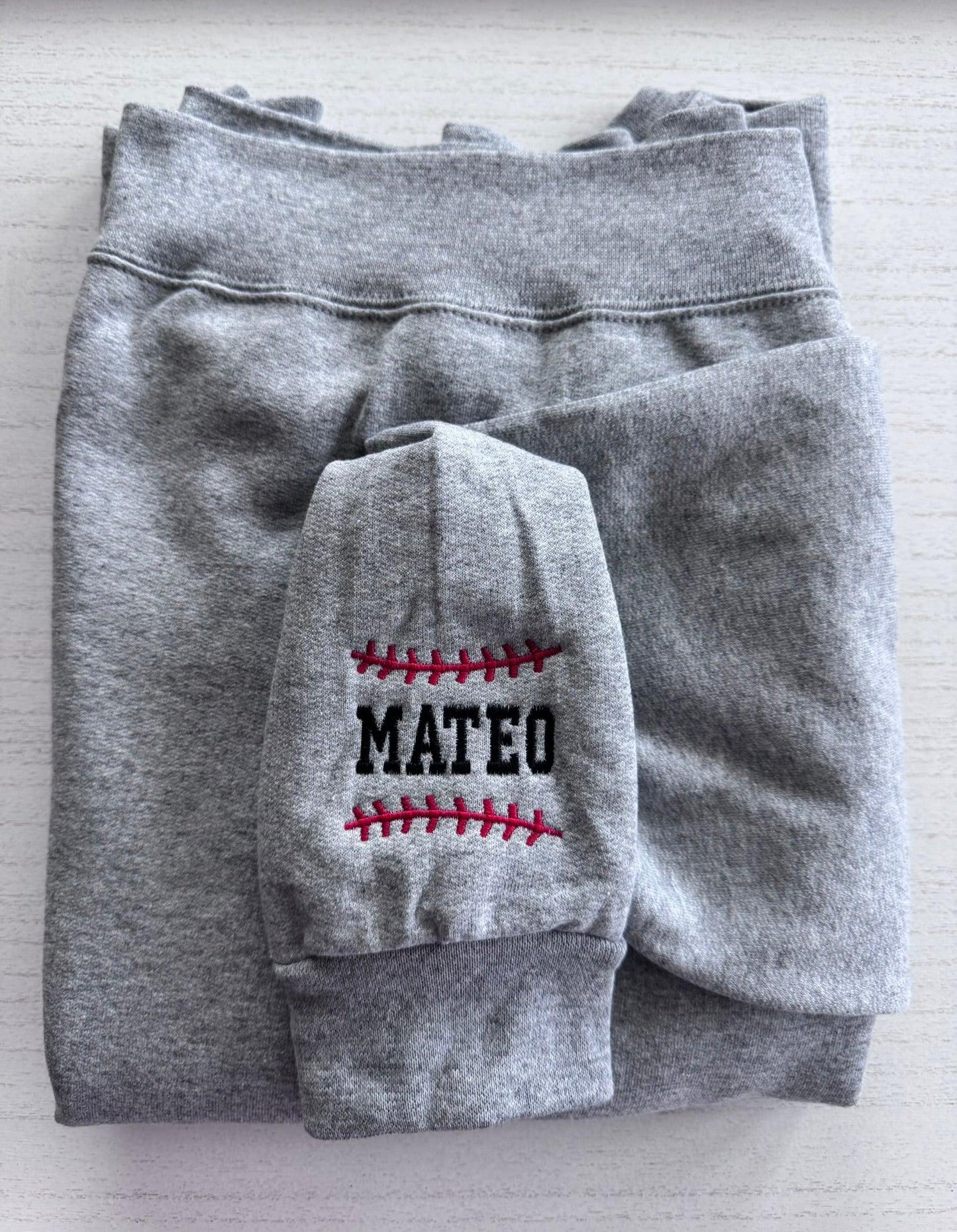 Custom Baseball Mom sweatshirt embroidered varsity crewneck for Mama