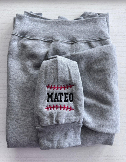 Custom Baseball Mom sweatshirt embroidered varsity crewneck for Mama