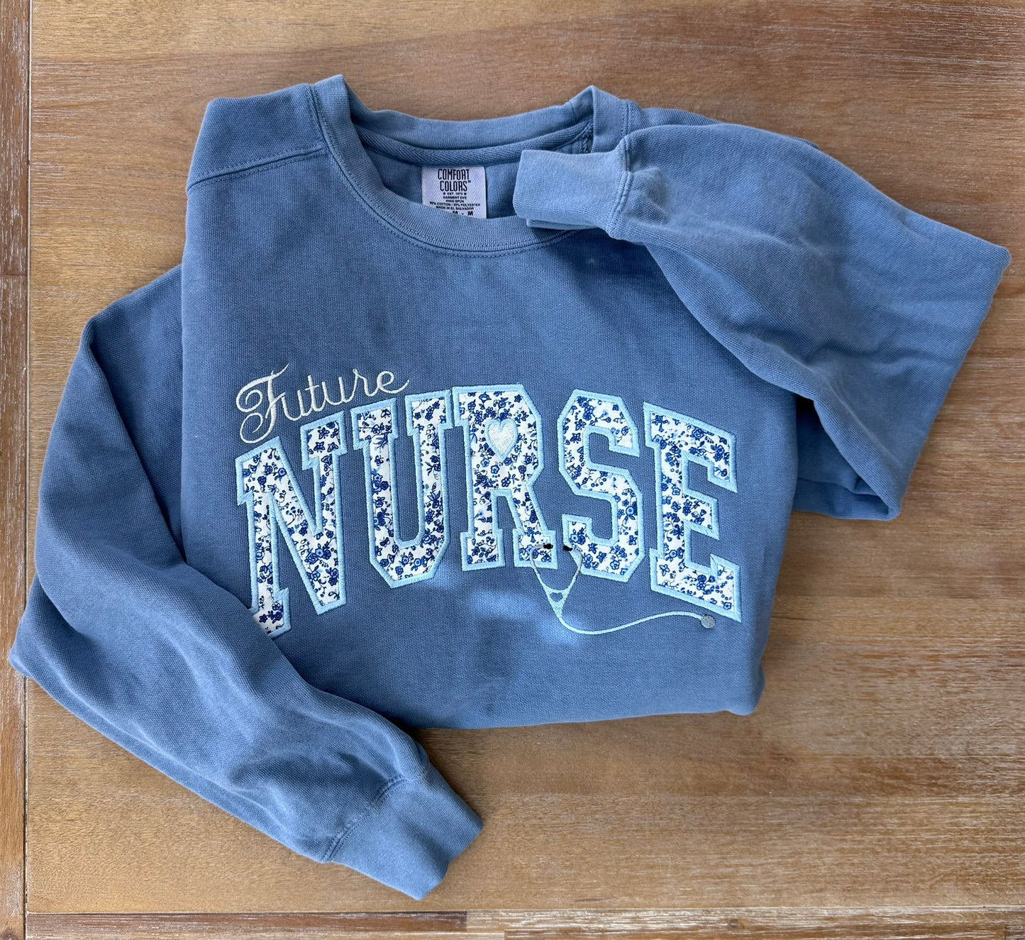 Future Nurse Embroidered Sweatshirt