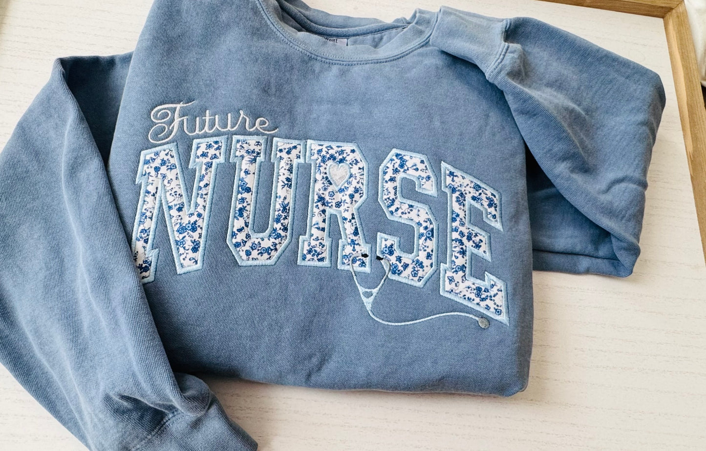 Future Nurse Embroidered Sweatshirt