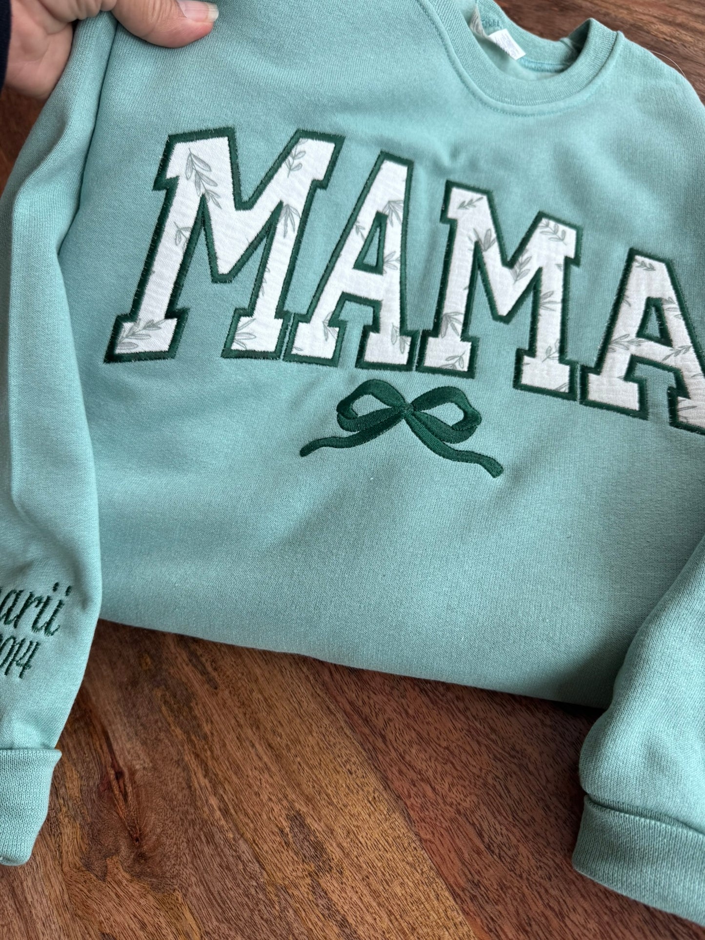 Mama Embroidered Sweatshirt – Personalized