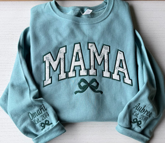 Mama Embroidered Sweatshirt – Personalized