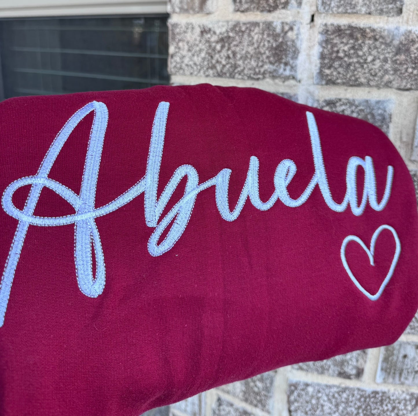 Abuela Embroidered Sweatshirt, Personalized Grandma Gift, Custom Names Sleeve, Hispanic Grandma Sweater, Latina Family Gift, Gift for Abuela
