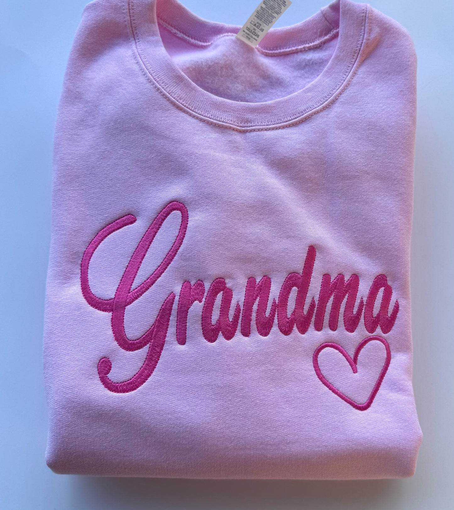 Personalized Embroidered Grandma Sweatshirt & Hoodie | Custom Curly Script | Mama Nana Grammy Gift