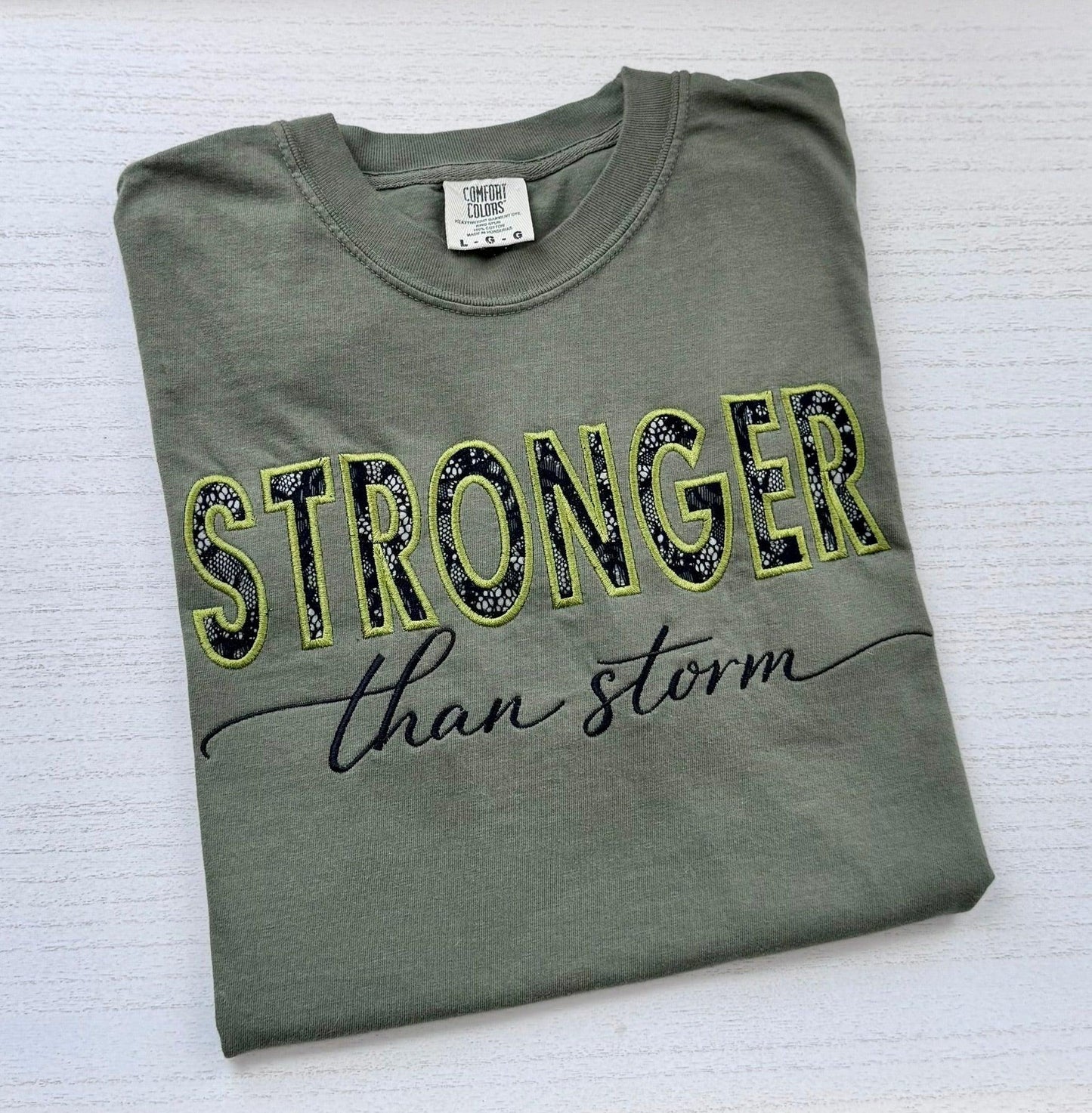 Stronger-than-Storm-EmbroideredShirt-Itssocute-4 - It's So Cute