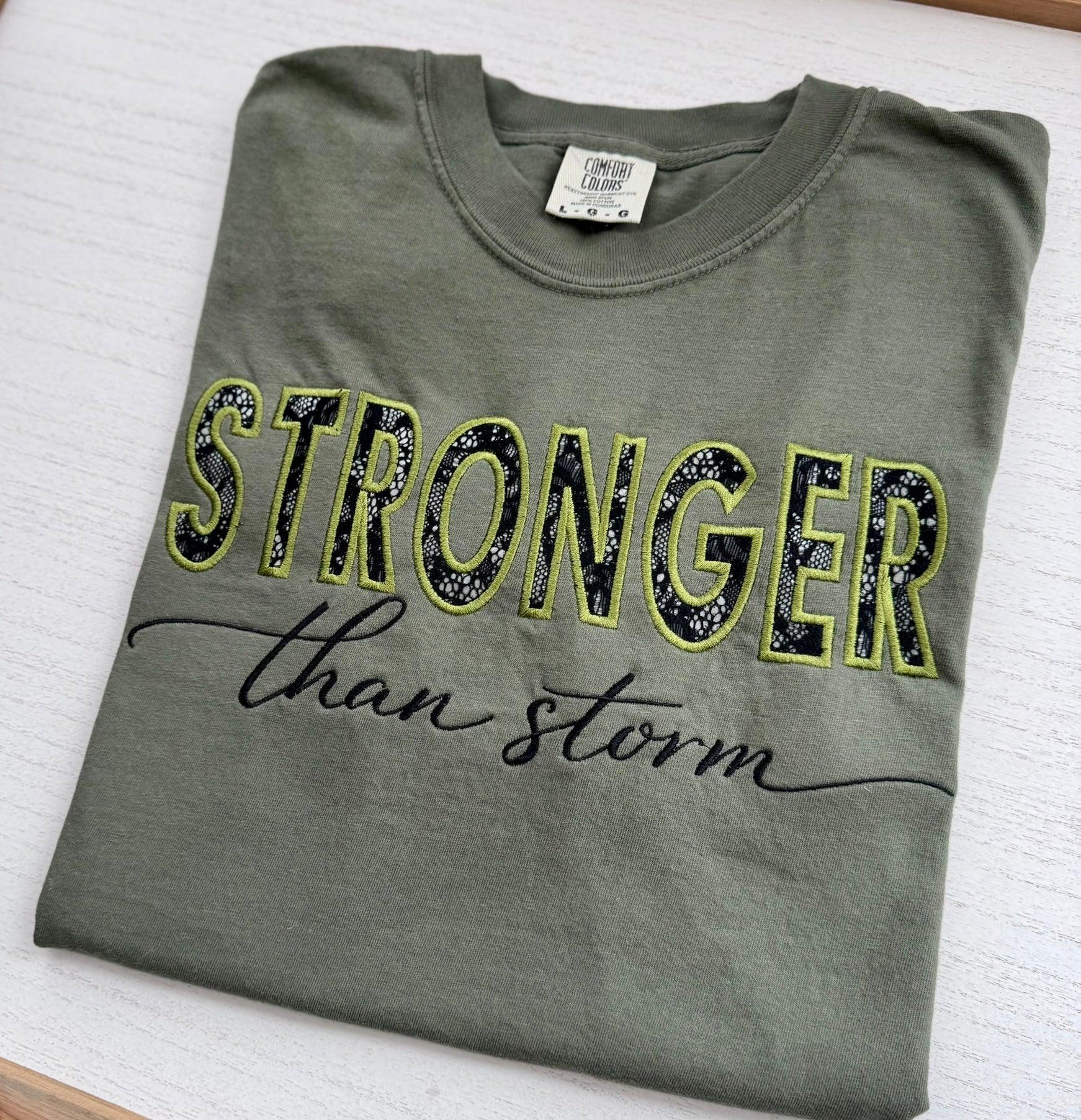 Stronger-than-Storm-EmbroideredShirt-Itssocute-6 - It's So Cute