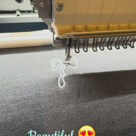 video about how embroidered the nurse sweatshirt