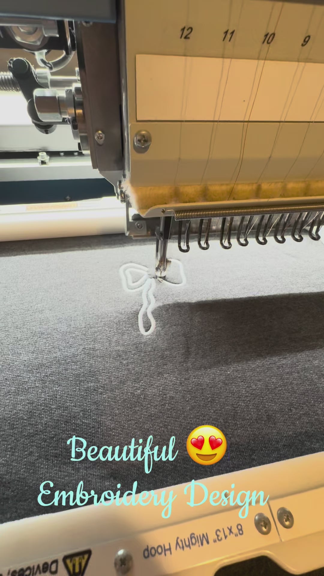 video about how embroidered the nurse sweatshirt