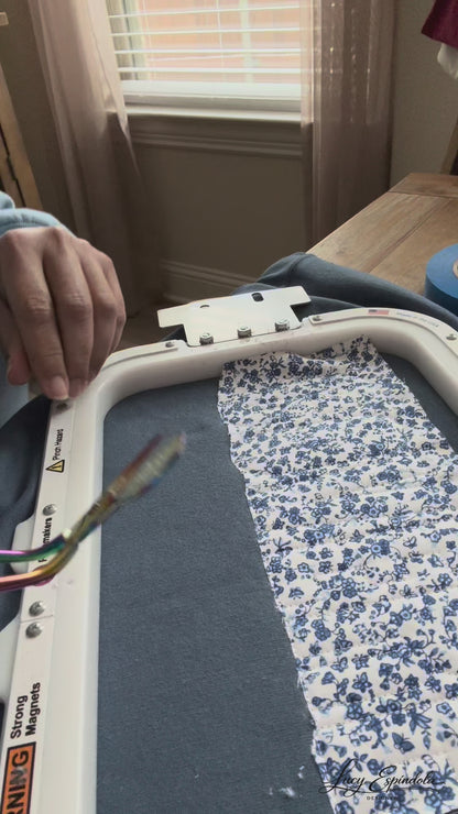 Covered by Him Christian Embroidered Sweatshirt | Floral Appliqué | Faith Apparel